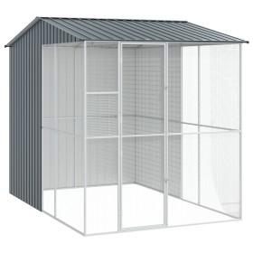 Aviario para Pájaros Antracita 215x310x247 cm Acero de , Pies y jaulas para pájaros - Ref: Foro24-3325176, Precio: 623,37 €, ...