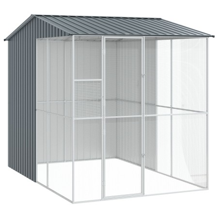 Aviario para Pájaros Antracita 215x310x247 cm Acero de , Pies y jaulas para pájaros - Ref: Foro24-3325176, Precio: 623,37 €, ...