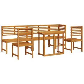 Juego de comedor de jardín de 6 piezas de madera de acacia de , Mesas de jardín - Ref: Foro24-3328697, Precio: 491,77 €, Desc...