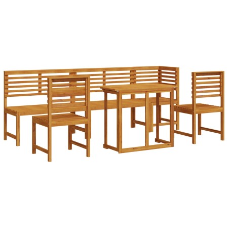 Juego de comedor de jardín de 6 piezas de madera de acacia de , Mesas de jardín - Ref: Foro24-3328697, Precio: 491,77 €, Desc...