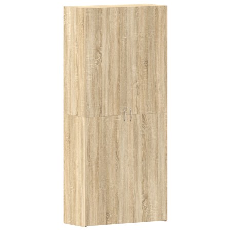 Armario para Zapatos de Roble Sonoma 80x35,5x180 cm en Madera Elaborada de , Zapateros y organizadores de calzado - Ref: Foro...