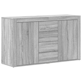 Vitrina Gris sonoma Madera 120 x 36 x 69 cm de , Aparadores - Ref: Foro24-3333861, Precio: 141,69 €, Descuento: -5%%
