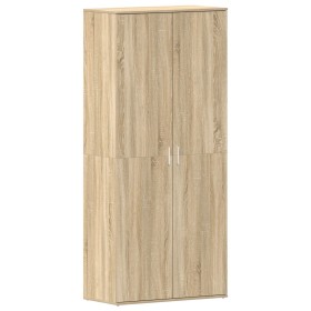 Zapatero Sonoma Oak 80x39x180 cm Madera Engineered de , Zapateros y organizadores de calzado - Ref: Foro24-3333868, Precio: 1...