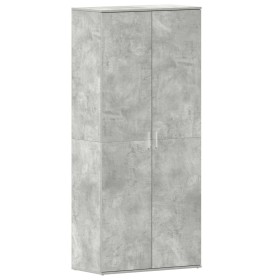 Armario para zapatos Concreto Gris 80x39x180 cm Madera Ingenierizada de , Zapateros y organizadores de calzado - Ref: Foro24-...