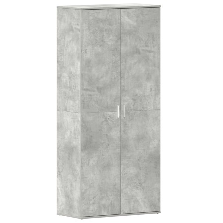 Armario para zapatos Concreto Gris 80x39x180 cm Madera Ingenierizada de , Zapateros y organizadores de calzado - Ref: Foro24-...