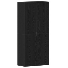 Zapatero de Roble Negro 80x39x180 cm Madera Técnica de , Zapateros y organizadores de calzado - Ref: Foro24-3333875, Precio: ...
