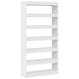 Estantería Blanca Blanca Madera de ingeniería 100 x 30 x 198 cm de , Librerías y estanterías - Ref: Foro24-3333924, Precio: 1...