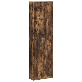 Armario de roble ahumado 55x25x189 cm de madera elaborada de , Armarios roperos - Ref: Foro24-3334012, Precio: 101,37 €, Desc...