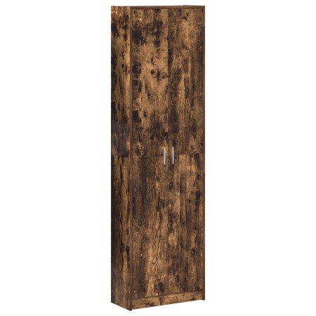 Armario de roble ahumado 55x25x189 cm de madera elaborada de , Armarios roperos - Ref: Foro24-3334012, Precio: 101,37 €, Desc...