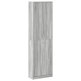 Armario Sonoma Gris 55x25x189 cm Madera Elaborada de , Armarios roperos - Ref: Foro24-3334013, Precio: 110,78 €, Descuento: -5%%