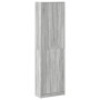Armario Sonoma Gris 55x25x189 cm Madera Elaborada de , Armarios roperos - Ref: Foro24-3334013, Precio: 110,78 €, Descuento: -5%%