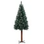 Árbol Navidad artificial delgado con LEDs y bolas verde 210 cm de vidaXL, Arboles de navidad - Ref: Foro24-3077913, Precio: 9...