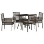Conjunto de Comedor de Jardín de 5 Piezas Marrón de Ratán Sintético de , Sillas de jardín - Ref: Foro24-3334926, Precio: 296,...