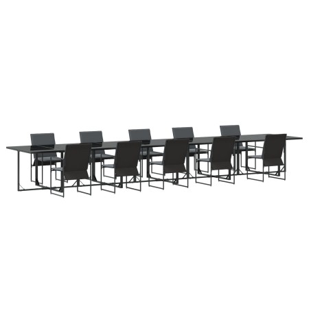 Conjunto de Comedor de Jardín de 15 Piezas con Cojines de Acero y Textilene | Foro24.es | Tu tienda online para hogar, jardín y más Foro24.es