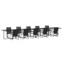 Conjunto de Comedor de Jardín de 15 Piezas con Cojines de Acero y Textilene | Foro24.es | Tu tienda online para hogar, jardín y más Foro24.es