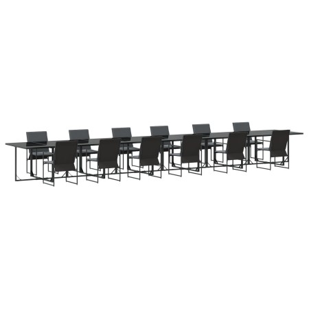 Set de Comedor de Jardín de 18 Piezas con Cojines de Acero y Textilene | Foro24.es | Tu tienda online para hogar, jardín y más Foro24.es