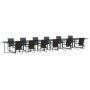 Set de Comedor de Jardín de 18 Piezas con Cojines de Acero y Textilene | Foro24.es | Tu tienda online para hogar, jardín y más Foro24.es