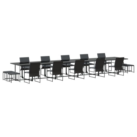 Conjunto de Comedor de Jardín de 19 Piezas con Cojines de Acero y Textileno | Foro24.es | Tu tienda online para hogar, jardín y más Foro24.es