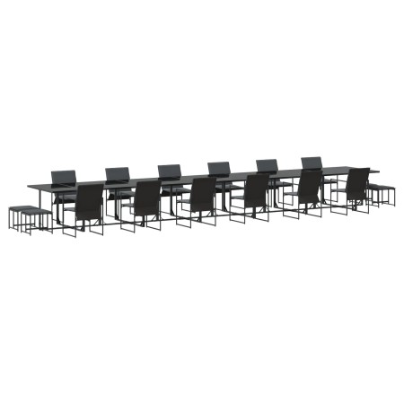 Juego de Comedor para Jardín de 22 Piezas con Cojines de Acero y Textileno | Foro24.es | Tu tienda online para hogar, jardín y más Foro24.es