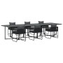 Conjunto de Comedor de Jardín de 9 Piezas con Cojines de Acero y Rattan Sintético de , Conjuntos de jardín - Ref: Foro24-3335...