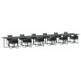 Set de Comedor de Jardín de 18 Piezas de con Cojines de Acero y Ratán Natural de , Conjuntos de jardín - Ref: Foro24-3335877,...