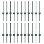 Postes de cerca 22 pcs U-Channel Verde 80 cm Acero de , Postes de cerca - Ref: Foro24-3335910, Precio: 61,02 €, Descuento: %