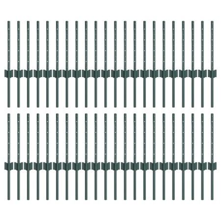 Poste de Cerca 44 pcs U-Channel Verde 80 cm de Acero de , Postes de cerca - Ref: Foro24-3335911, Precio: 110,85 €, Descuento:...