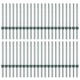 Postes de cercas 44 pcs U-Channel Verde 100 cm Acero de , Postes de cerca - Ref: Foro24-3335915, Precio: 135,02 €, Descuento: %
