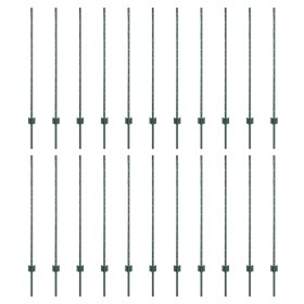 Comprar Postes de Cerca 22 pcs U-Channel Verde