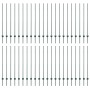 Postes de Cercas  44 pcs U-Channel Verde 180 cm Acero | Foro24.es | Tu tienda online para hogar, jardín y más Foro24.es