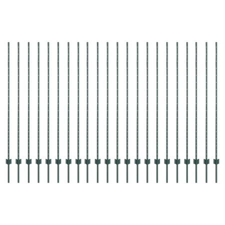 Postes de Cerca 22 pcs U-Channel Verde 200 cm Acero de , Postes de cerca - Ref: Foro24-3335924, Precio: 118,57 €, Descuento: %