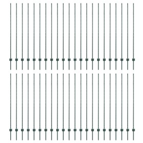44 piezas Postes de Cerca Metálicos en Forma de U Verde de , Postes de cerca - Ref: Foro24-3335925, Precio: 230,70 €, Descuen...
