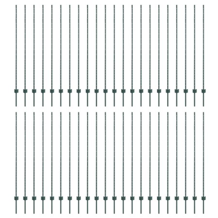 44 piezas Postes de Cerca Metálicos en Forma de U Verde de , Postes de cerca - Ref: Foro24-3335925, Precio: 230,70 €, Descuen...