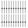 Postes de Cerca  22 pcs U-Channel Gris 80 cm Acero | Foro24.es | Tu tienda online para hogar, jardín y más Foro24.es