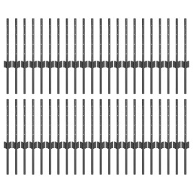 Comprar Poste de Cerca 44 pcs U-Channel Gris 80