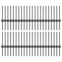 Poste de Cerca 44 pcs U-Channel Gris 80 cm Acero | Foro24.es | Tu tienda online para hogar, jardín y más Foro24.es