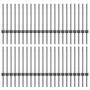 Postes de Cerca 44 pcs U-Channel Gris 100 cm Acero de , Postes de cerca - Ref: Foro24-3335933, Precio: 135,02 €, Descuento: -5%%