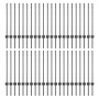 Postes de Cerca 44 pcs U-Channel Gris 120 cm Acero de , Postes de cerca - Ref: Foro24-3335935, Precio: 157,63 €, Descuento: -5%%