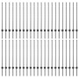 Postes de Cerca 88 pcs en U Gris 140 cm Acero de , Postes de cerca - Ref: Foro24-3335937, Precio: 192,92 €, Descuento: %