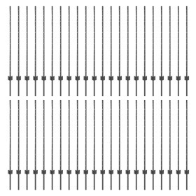 Postes de Cercas 88 pcs U-Channel Gris 160 cm Acero de , Postes de cerca - Ref: Foro24-3335939, Precio: 212,54 €, Descuento: %