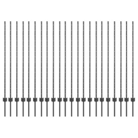 Postes de cerca 44 pcs U-Channel Gris 180 cm Acero de , Postes de cerca - Ref: Foro24-3335940, Precio: 123,30 €, Descuento: %