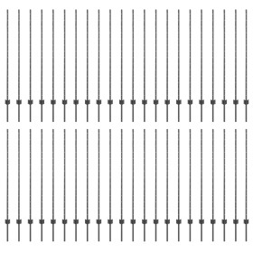 Comprar Postes de Cerca 88 pcs U-Channel Gris 180