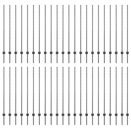 Postes de Cerca  88 pcs U-Channel Gris 180 cm Acero | Foro24.es | Tu tienda online para hogar, jardín y más Foro24.es