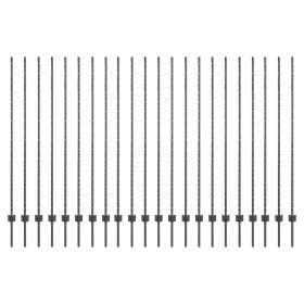 Postes de Cerca 44 pcs U-Channel Gris 200 cm Acero de , Postes de cerca - Ref: Foro24-3335942, Precio: 128,47 €, Descuento: %