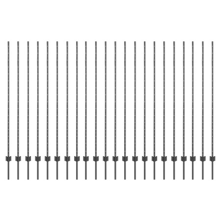 Postes de Cerca 44 pcs U-Channel Gris 200 cm Acero de , Postes de cerca - Ref: Foro24-3335942, Precio: 128,47 €, Descuento: %