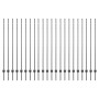 Postes de Cerca 44 pcs U-Channel Gris 200 cm Acero de , Postes de cerca - Ref: Foro24-3335942, Precio: 128,47 €, Descuento: %