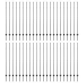 Comprar Postes de Cerca 88 pcs Canal U Gris 200