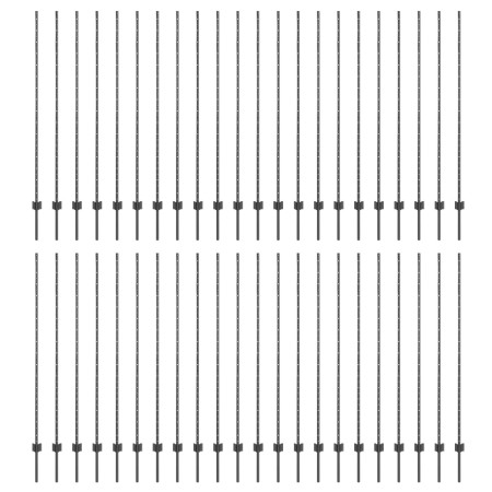Postes de Cerca  88 pcs Canal U Gris 200 cm Acero | Foro24.es | Tu tienda online para hogar, jardín y más Foro24.es