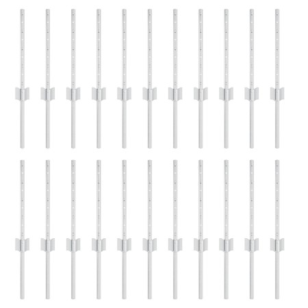 Postes de Cerca 22 pcs U-Channel Plata 80 cm Acero de , Postes de cerca - Ref: Foro24-3335946, Precio: 55,95 €, Descuento: -5%%