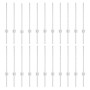 Postes de Cerca  22 pcs U-Channel Plata 100 cm Acero | Foro24.es | Tu tienda online para hogar, jardín y más Foro24.es